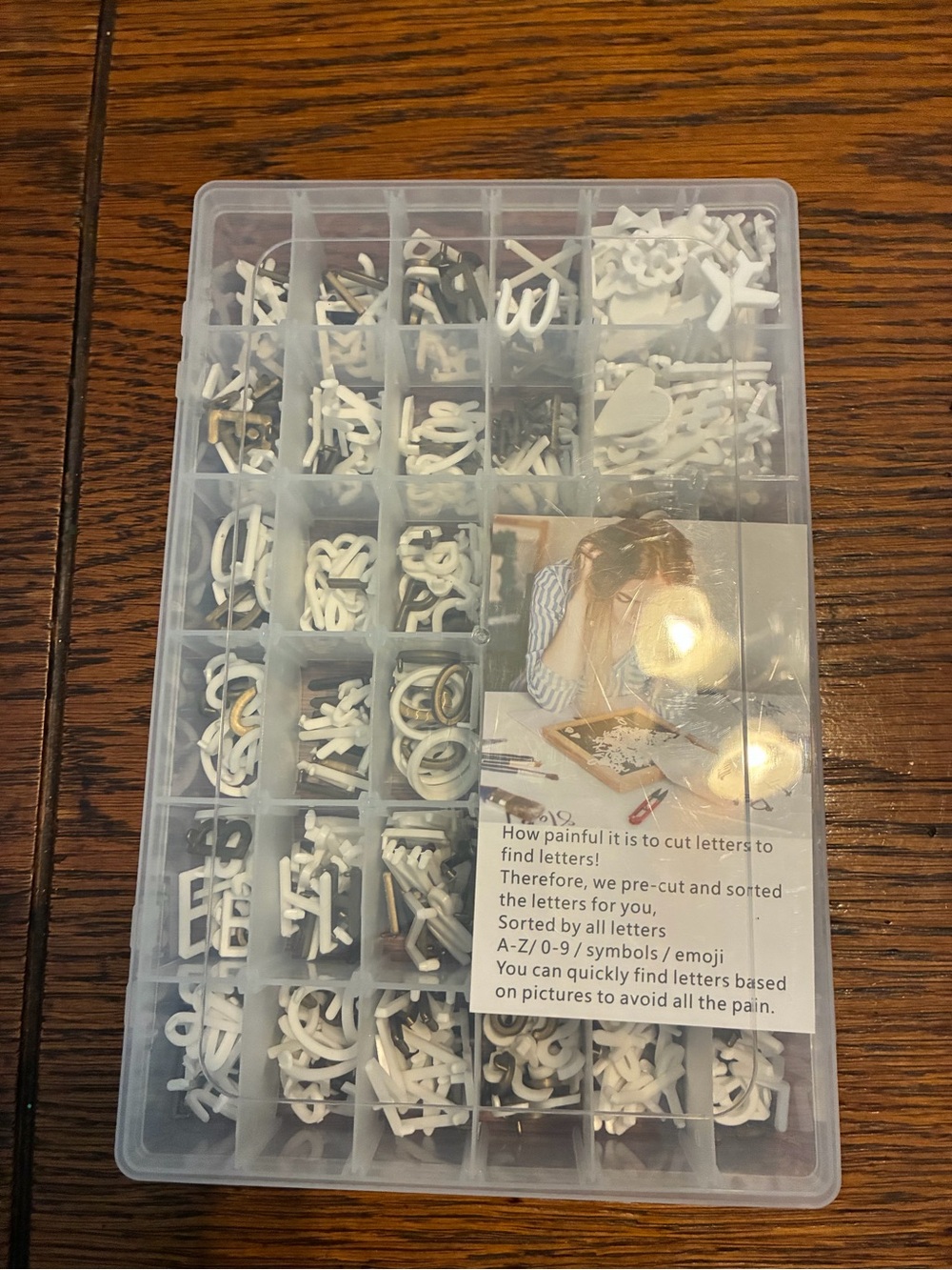 White Pre-Cut Foam Letters and Symbols Set sign board